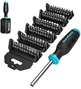 DURATECH Screwdriver, Multi-Function Set with 60 Replaceable Cr-V Bits | Replaceable Cr-V Bits(Fl...