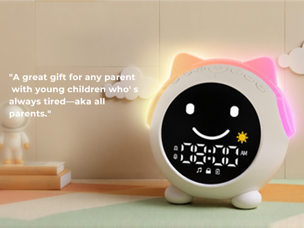 kids alarm clock hatch ok to wake bedroom room toddler children cute night light boy girl sleep 