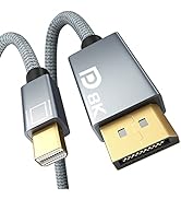 AGFINEST 8K Mini DisplayPort to DisplayPort Cable, Bi-Directional Mini DP to DP 1.4 Cable [8K@60H...