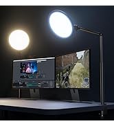 Weilisi 10.2" Desk Ring Light with Stand for Zoom Meetings, Ring Light for Desk with Clamp, 360° ...