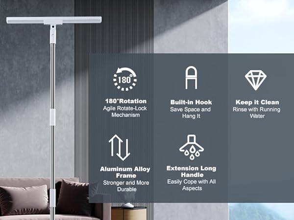 The 4-stage extension poles is sturdy enough and light weight.