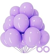 110pcs Pastel Purple Balloon 12 Inch, Pastel Purple Latex Balloons for Birthday Party Baby Shower...