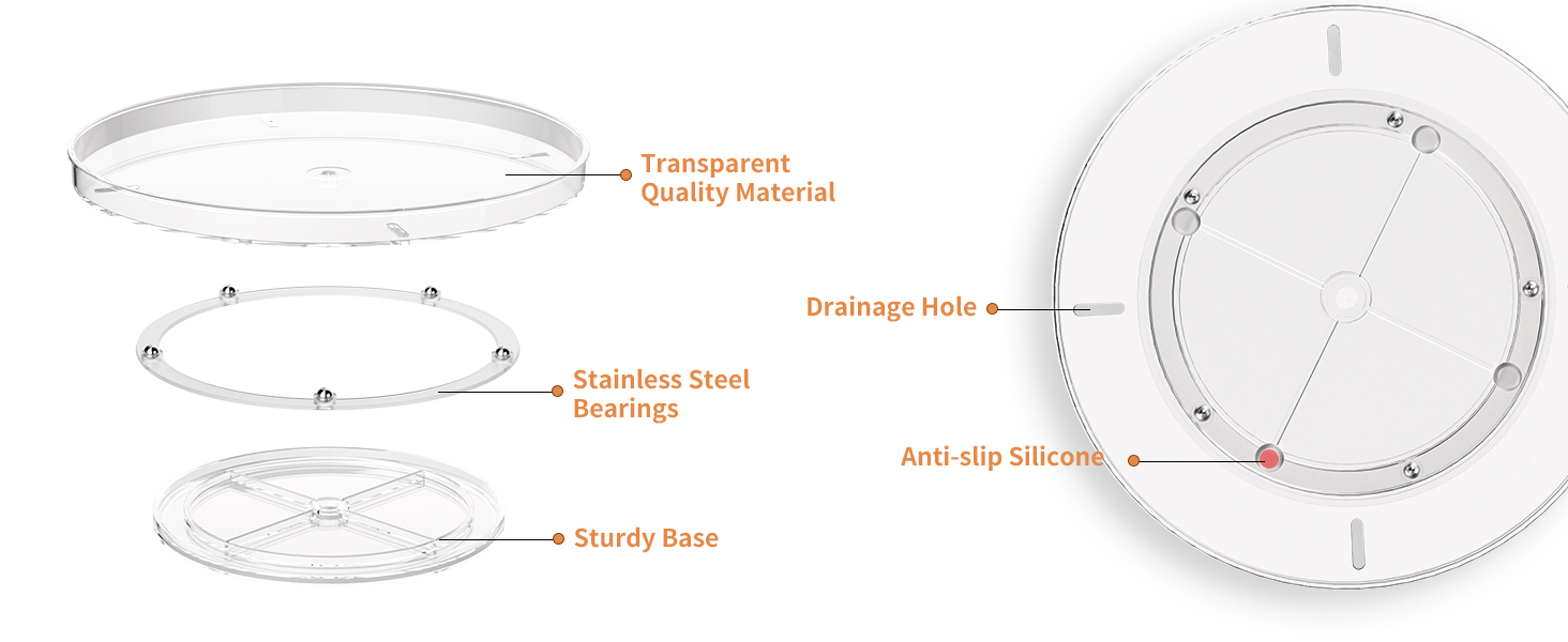 lazy susan organizer for cabinet