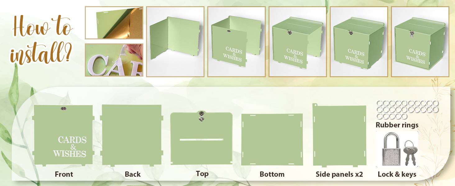 card box for wedding