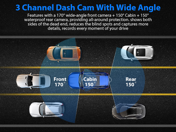 3 Channel Dash Cam