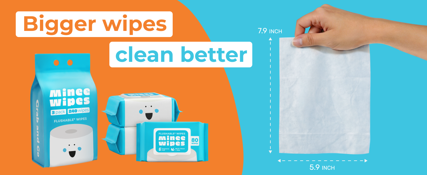 flushable wet wipes