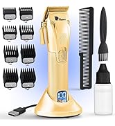 Fagaci Professional Hair Clippers for Barbers with Precise Cutting, Turbo Power Cordless Hair Cli...