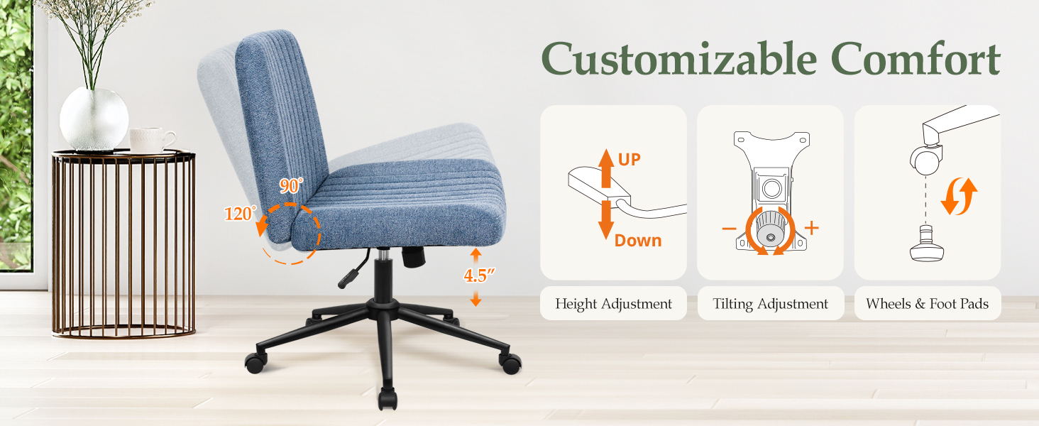 home office desk chairs, salon chair, swivel chair, desk chair with wheels, back support, casters