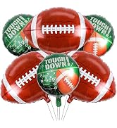 Rugby-Balloon Football-Balloon 6Pcs 26 &amp; 18 inch Football Foil Balloons Sports Party Decor Game D...