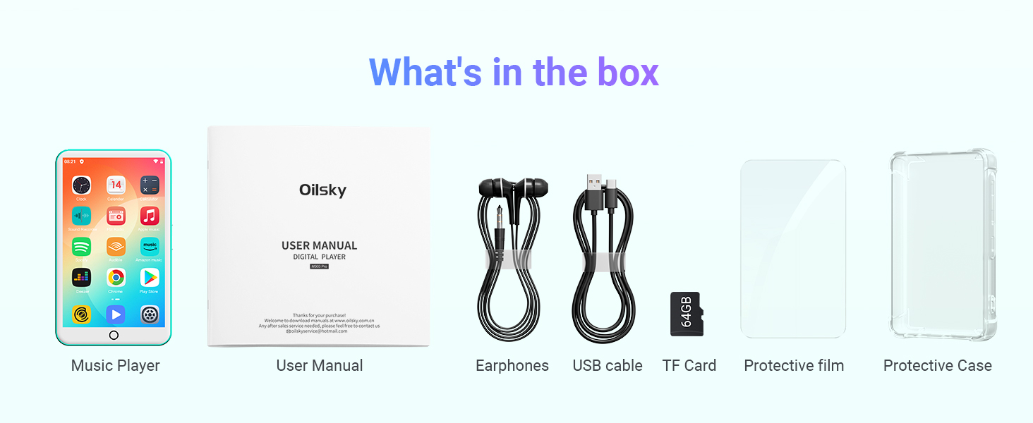 MP3 Player with Bluetooth and WiFi