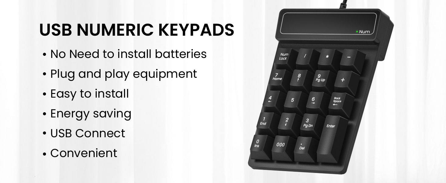 usb number pad for laptop