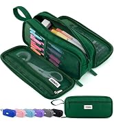TOPBIDAI Large Pencil Case Pouch for Girls Boy Women Men Adults, Big Capacity Canvas Pencil Bag, ...