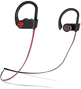 TONEMAC U8 Bluetooth 5.3 Headphones, Wireless Earbuds with 15 Hours Playtime, IPX7 Waterproof Spo...