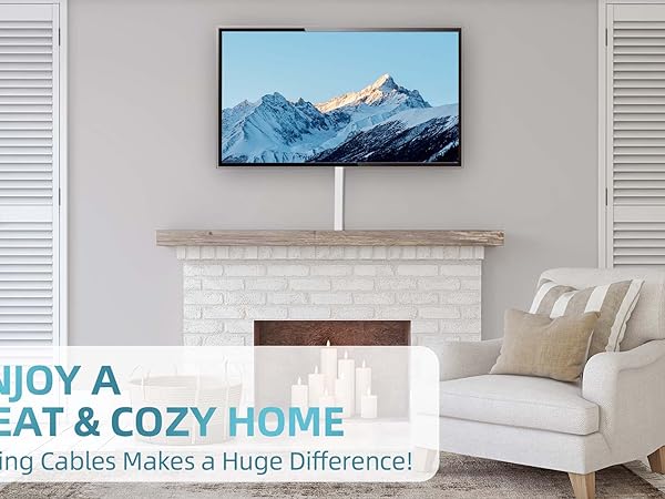cable concealer tv wire hider kit for wall mount tv tv cord hider