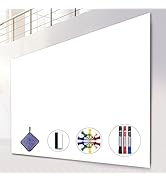 White Board Stickers, 4' x3' Whiteboard Post Paper, 48 x 36 inches Dry Erase Contact Paper, AFMAT...