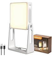 PopoIron LED Camping Lantern, 4000mAh Camping Lights with 3 Colors and Dimmable Brightness, Recha...