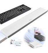 UnivoColors Long Arm Rest for Desk Edges,PU Leather,Non-Slip,Memory Foam,Desk Edge Support,Ergono...