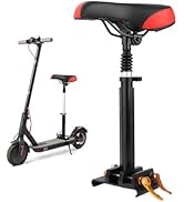 Adjustable Electric Scooter Seat for Adults – Fits 5.5"-6.2" Wide Curved-Edge Scooters, Ergonomic...