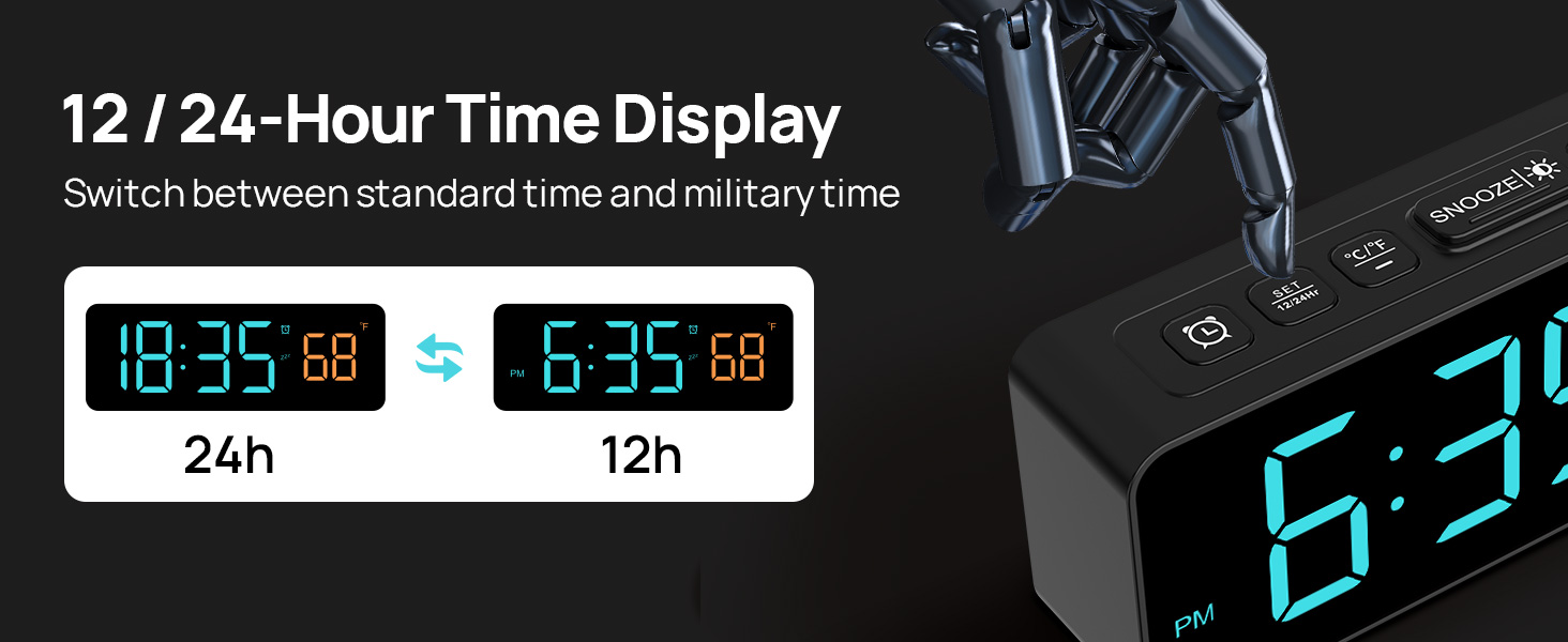12-24 hour display