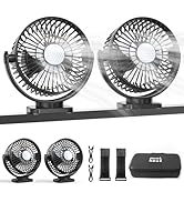 Minthouz Magnetic Golf Cart Fan, Rechargeable 12000mAh Fan, 3-Speed 360° Rotation, Timer Function...