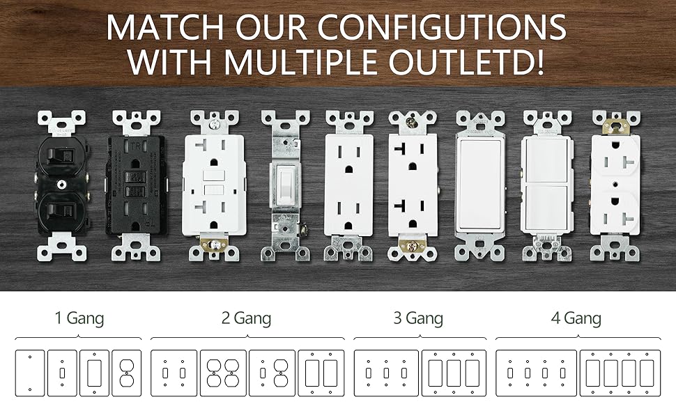 three light switch cover plate