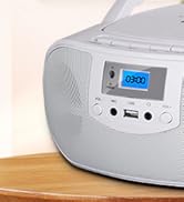 cd player boombox portable fm radio with bluetooth stereo speaker