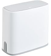 Bathroom Trash Can with Press Type Lid, Small Garbage Can Slim Compost Bin Wastebasket, Kitchen T...