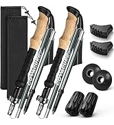COVACURE Hiking Poles - Aluminum Alloy 7075 Trekking Poles Collapsible with Telescopic,Lightweigh...