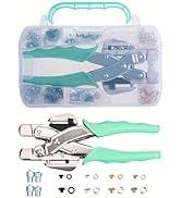 LZBRDY Professional 3mm &amp; 5mm Eyelet Punch Pliers Kit with 160pcs Grommets with Silicone Grip for...