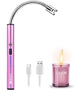 Candle Lighter, Upgraded USB Charging Arc Lighter with 360° Flexible Neck, Suitable Ignite Light ...