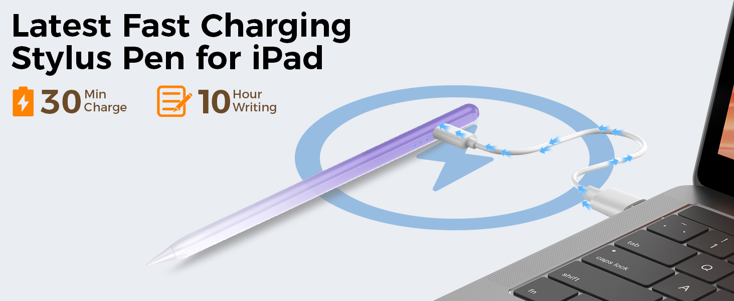 Fast Charge stylus pen for ipad