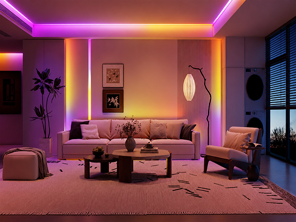LED lights for the living room - romantic