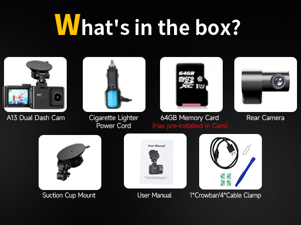 dash cam with g-sensor, car video camera dash cam, dash camera for cars wireless