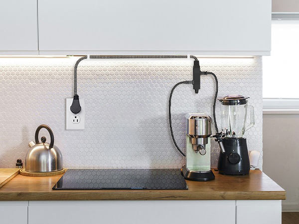 360° Rotating Flat Plug Extension Cord