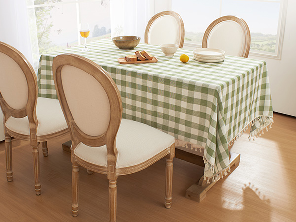 plaid tablecloth
