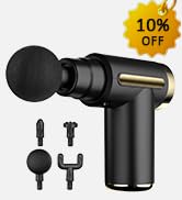 cotsoco Massage Gun Deep Tissue for Pain Relief with 4 Massage Heads &amp; 6 Speeds, Electric Mini Ha...