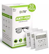 Anti Fog Wipes for Glasses, EOTW Lens Cleaning Wipes, 50pcs Pre-Moistened Individually Wrapped Ey...