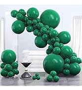PartyWoo Hunter Green Balloons, 100 pcs Dark Green Balloons Different Sizes Pack of 36 Inch 18 In...