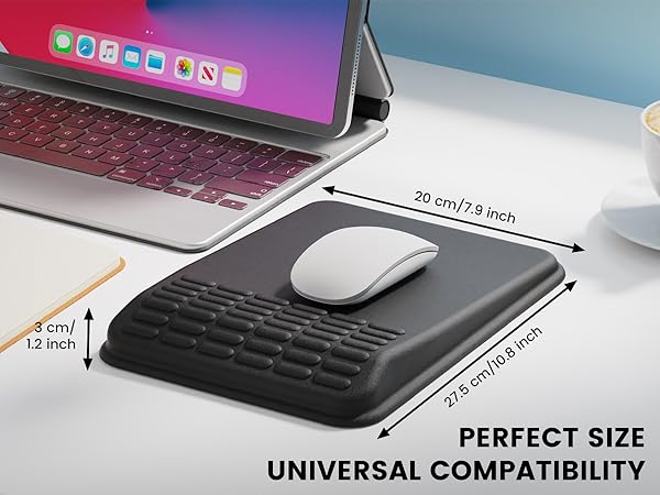 mouse pad with wrist support