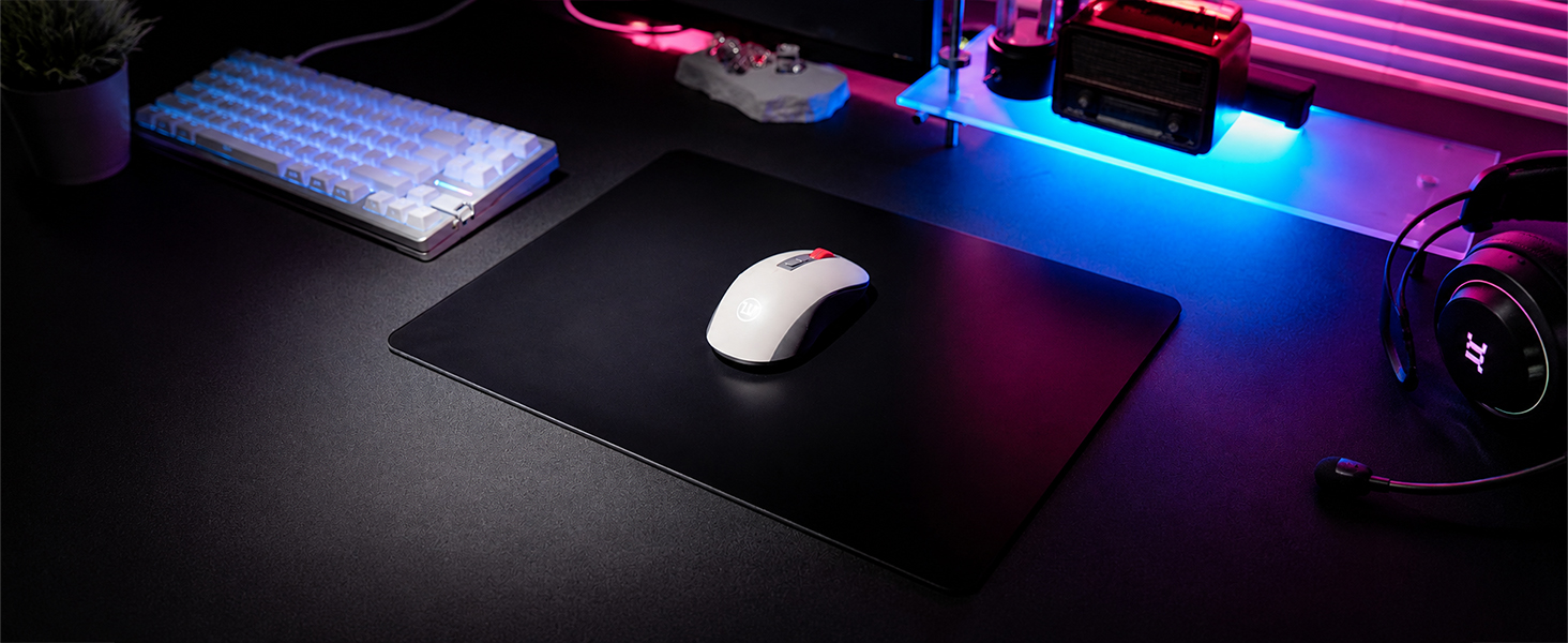 Keyporia Hard Glass Gaming Mouse Pad