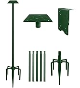 Sungaryard 90Inch Heavy Duty Bird House Pole Mount Kit with Frosted, Bird Feeder Pole Kit with 5 ...