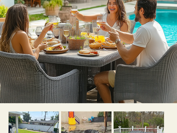 Rectangular patio furniture cover