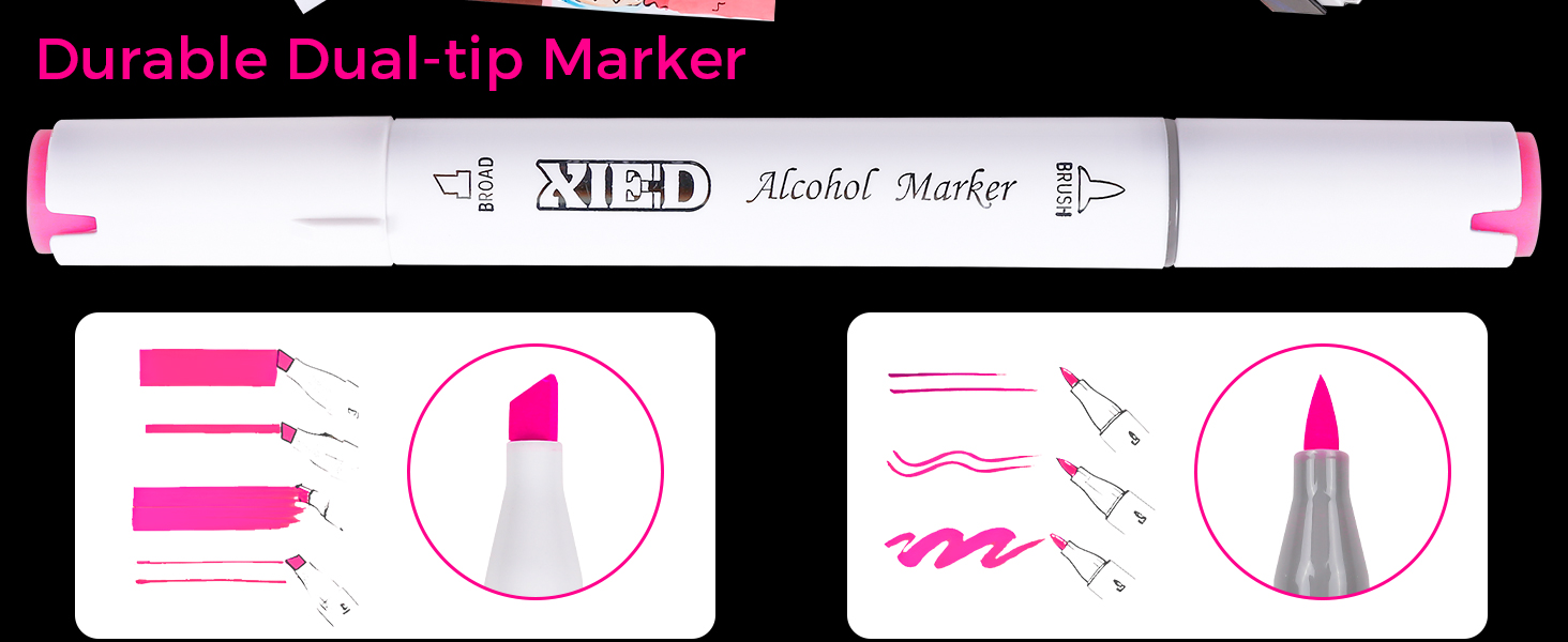 180 Colors Dual tip Alcohol based Markers Set