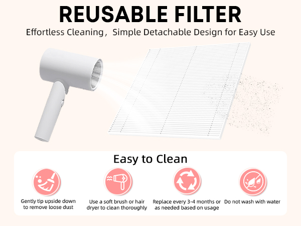 Rechargeable nail dust collector with reusable filter