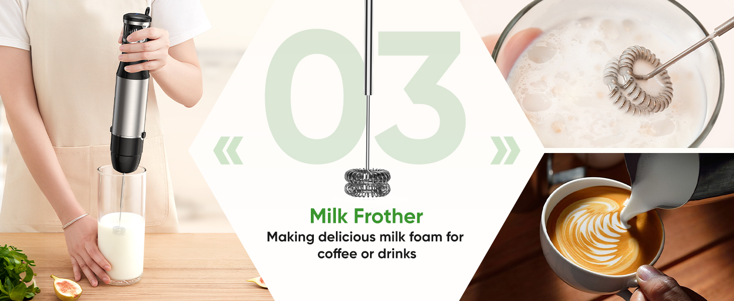 blender immersion handheld hand kitchen mixer gadgets stick emulsion frother emulsifier blenders