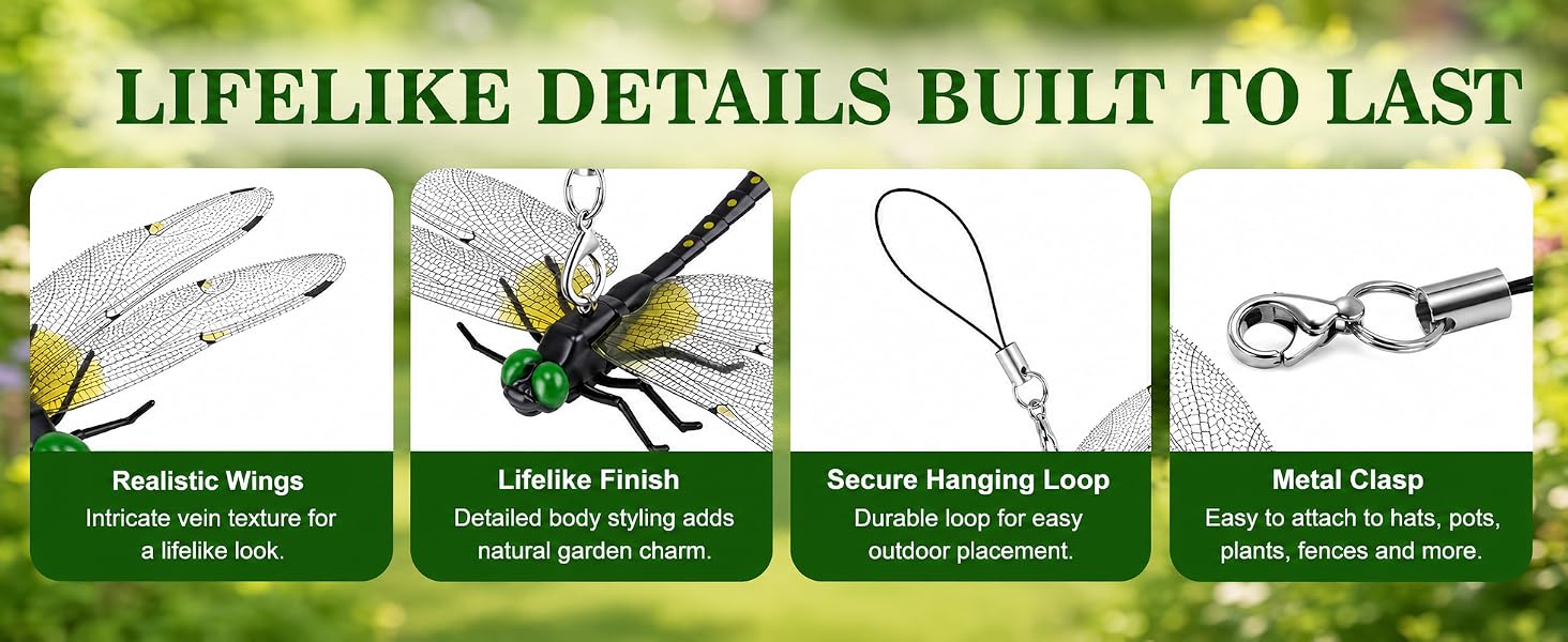 dragon fly clips for bugs repellent