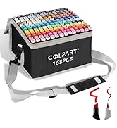 168 Colors Alcohol Markers Brush Tip Dual Tip Art Markers for Kids Marker Pens with Pen Holder an...