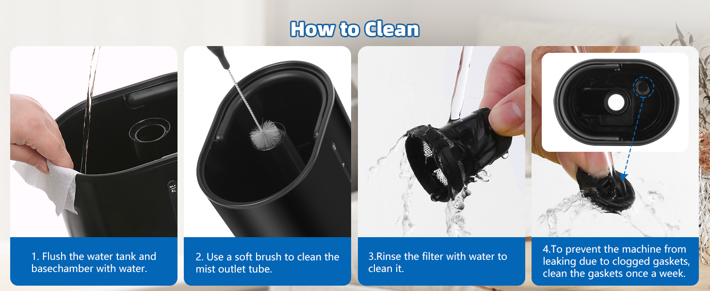 How to clean the humidifiers?