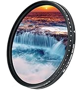 JJC 58mm ND Filter ND2-2000 VND Variable Neutral Density Adjustable Fader for Canon EOS Rebel T7 ...