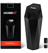 OUDEW Car Trash Can with Lid - 1-Pack, Interior Accessories for Vehicles, Leakproof Garbage Can w...